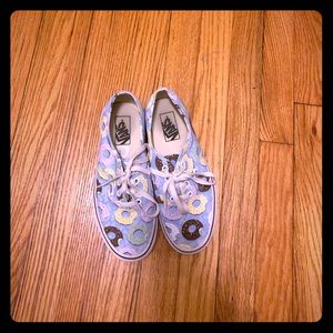 Pastel Donut print vans! Size 7